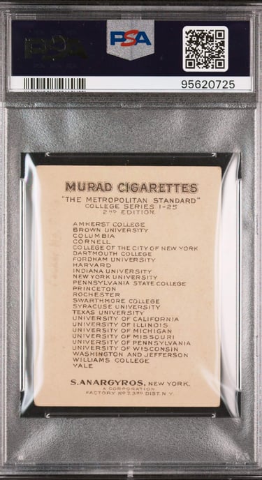 Murad Cigarette College Cards