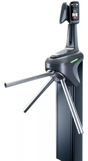 Catraca para condominios com duplo leitor facial