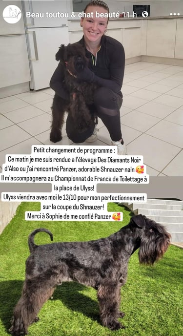 Alexina et Panzer, en route pour le Championnat