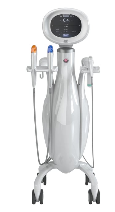 a white and gray machine with a white background