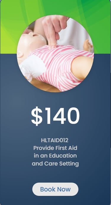 HLTAID012  ​​Provide First Aid in an Education and Care Setting