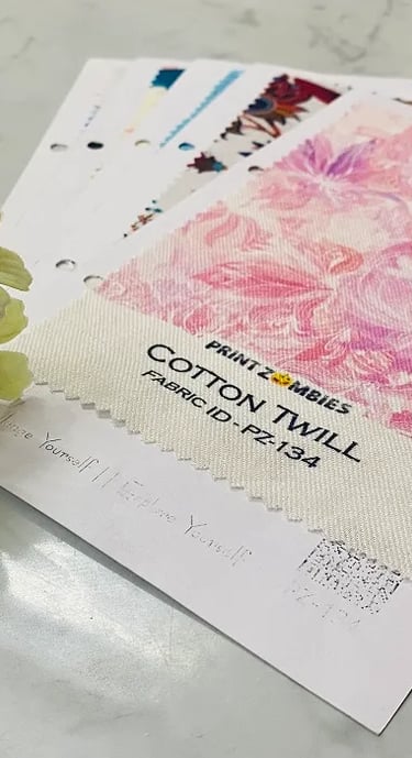 Cotton twill fabric for Custom Prints