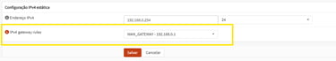 Associando o Gateway na Interface WAN do OPNsense - Upstream Gateway