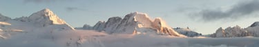 coucher de soleil Mont Blanc 