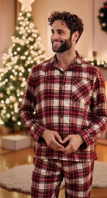 Pyjama Noël homme flanelle