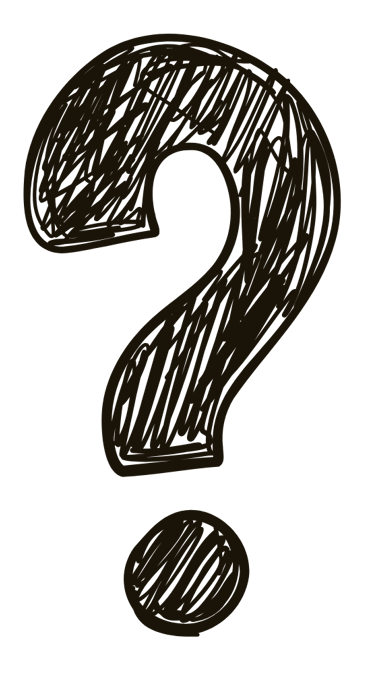 Question mark graphic