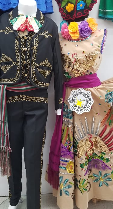 Mariachi-style charro suit with boots and hat Tradiciones Norma Phoenix AZ