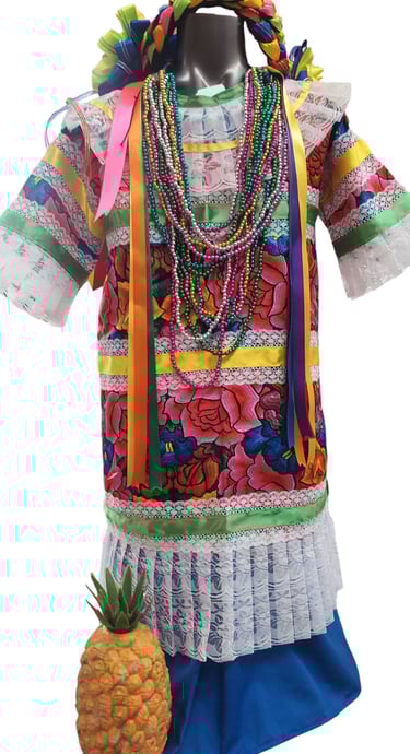 Phoenix folklorico store Mexican Danza de La Pina dresses and suits Tradiciones Norma