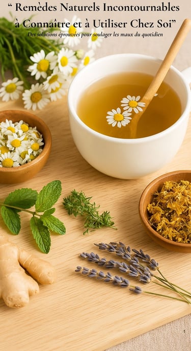 Découvrez les remèdes naturels les plus efficaces : stress, sommeil, digestion, immunité. Recettes, 