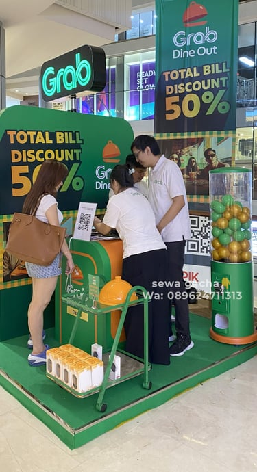 sewa mesin gachapon jumbo square jakarta