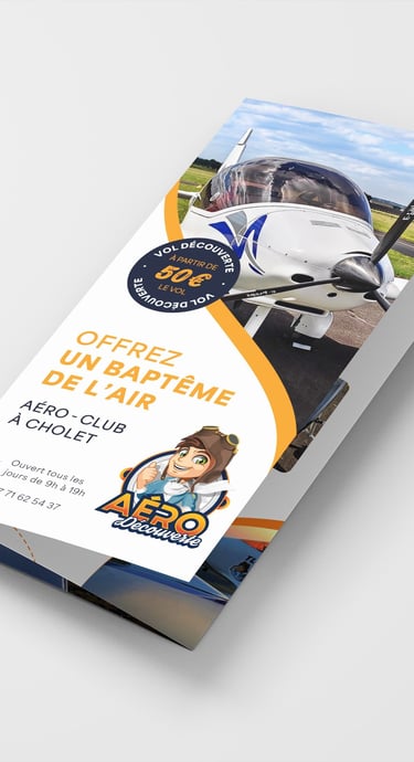 Flyer Aéro Découverte pli accordéeon