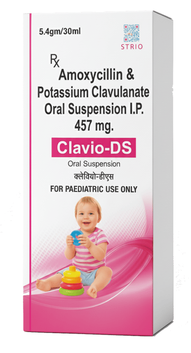CLAVIO-DS DRY SYRUP, PAEDIATRIC ANTIBIOTIC BY STRIO HEALTHCARE