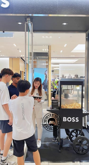 popcorn, cotton candy, waffle, ice cream services in kl penang selangor johor melaka ipoh perak
