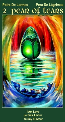 2 Pear of Tears Love Tarot Card I Am One Tarot Deck children Love & Relationship