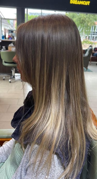 lange Haare einer Frau