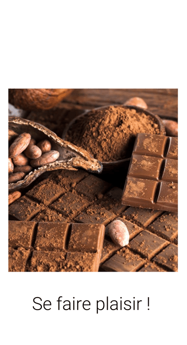 a chocolate bar with a scoop of cocoa beans and cocoa beans