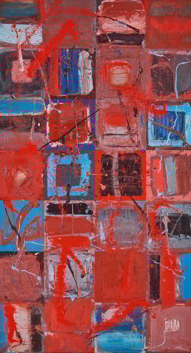 Modern Art Oil Painting by Henk Tieten Contradictions nr 5