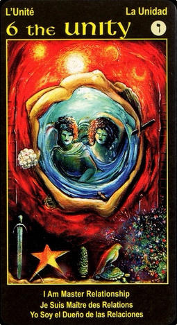 6 UNITY Love Tarot Card The Lovers I Am One Tarot Deck Love Relationship