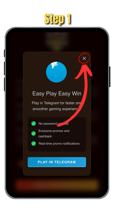 step 1 of how to register in asian cockfighting