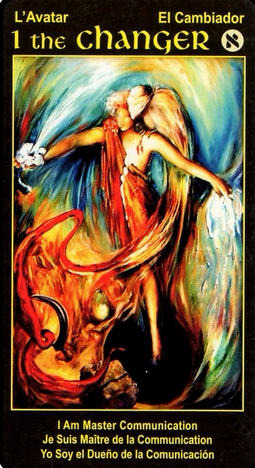 Online Tarot school 1 CHANGER Tarot Card I Am One Tarot Deck