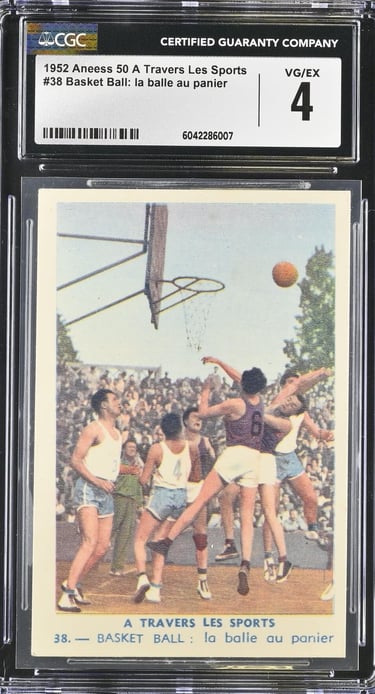 A travers les sports basket ball French rare card carte
