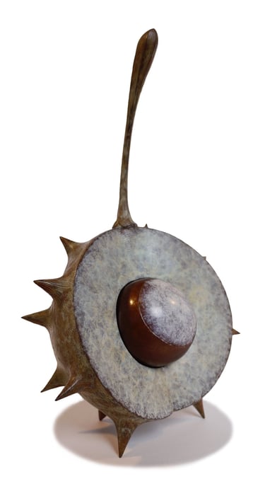 Bronze Sculpture Horse Chestnut Conker By Mark Richard Hall Sculptor