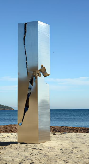 Séisme, Sculpture de Patrice Racois
