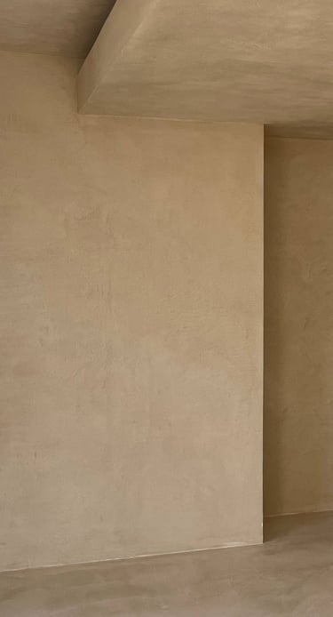 décoration en enduit à la chaux