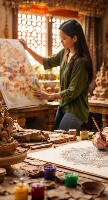 Art residency cultural exchanges India