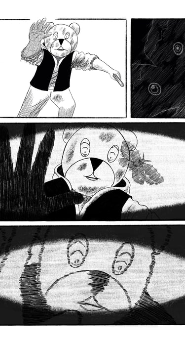 a comic strip strip strip art work