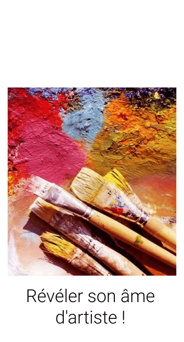 a painting of paintbrushs and brushes on a white background