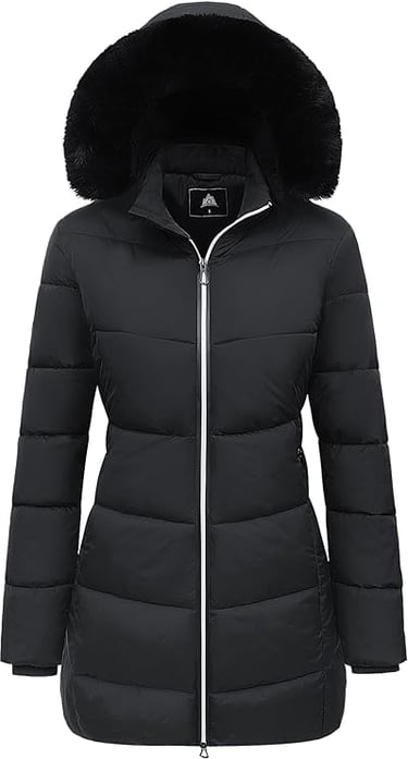 MOERDENG Women's Winter Windproof Warm Down Coats Waterproof Thicken Hooded fashions Puffer Jacket