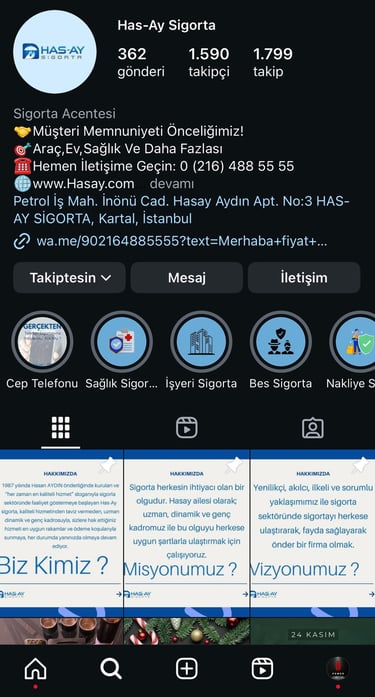 Has-Ay Sigorta Sosyal Medya Yönetimi