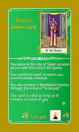 Eden the game of life justice joker card