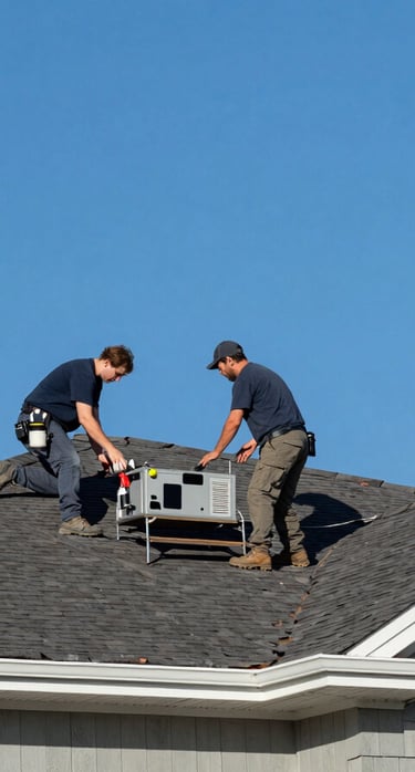 Roofing workers doing job Asphalt Shingle Roofing in Huntsville, AL