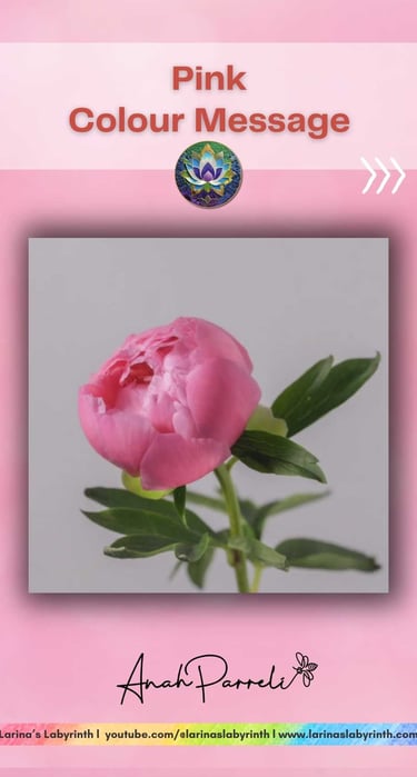Colour message: Power of Pink. Colour Healing, Color Healing