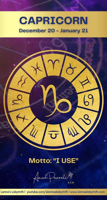 capricorn zodiac, motto astrology