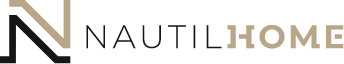 Nautilhome logo featuring a modern stylized N icon for premium mobile home manufacturing.