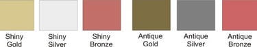 Various Medal Plating Colours