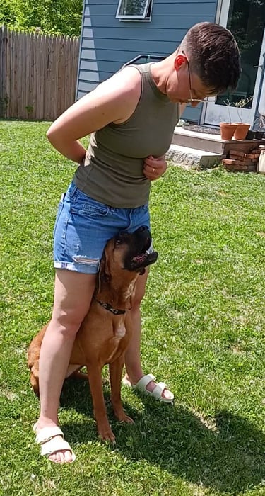 Juniper & owner obedience training