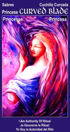 Princess Curved Blade Tarot card I Am Ritual