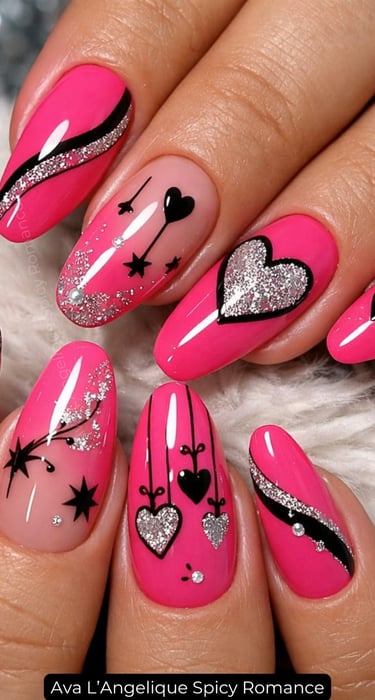 By Ava L’Angelique. Pink nails aesthetic for confident feminine energy