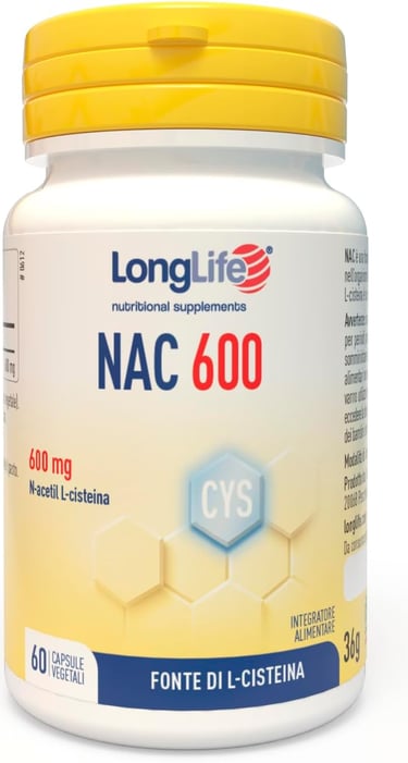 LongLife® NAC 600 mg -Precursore del glutatione.-png