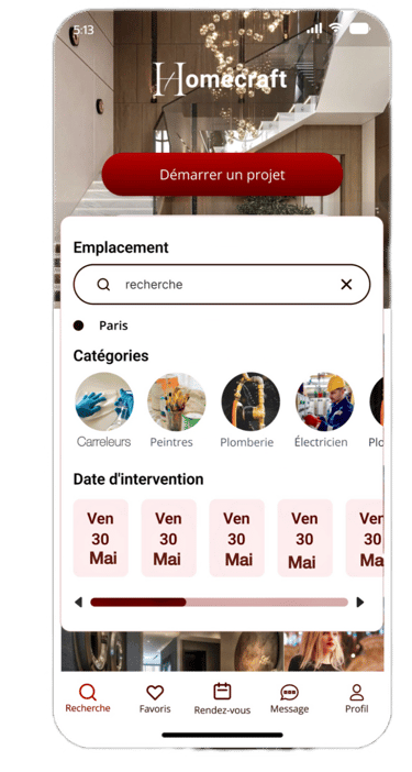 Page application homecraft