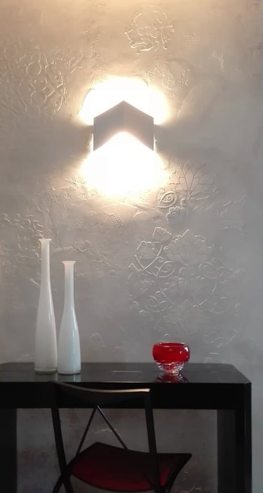 mur déco avec motif en relief