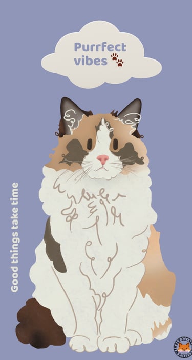 Wallpaper free print of a cat