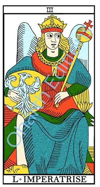 Impératrice extrait du livre Tarot de Marseille le sens par l'image