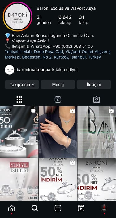 Baroni Via Port Sosyal Medya Yönetimi