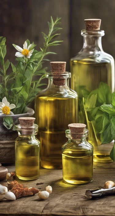 a variety of different types of oils and oils