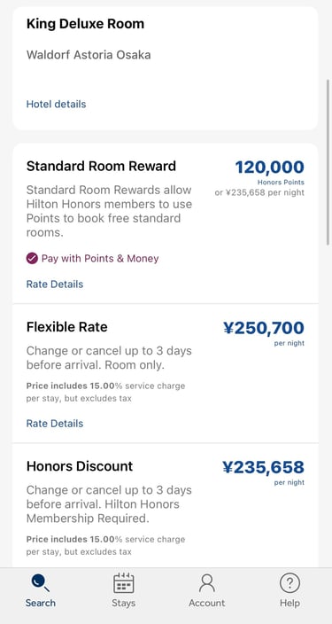 Hilton ซื้อคะแนนแถมโบนัส 100%